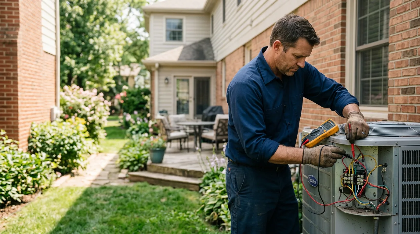 HVAC technician working near Du Bois, IL